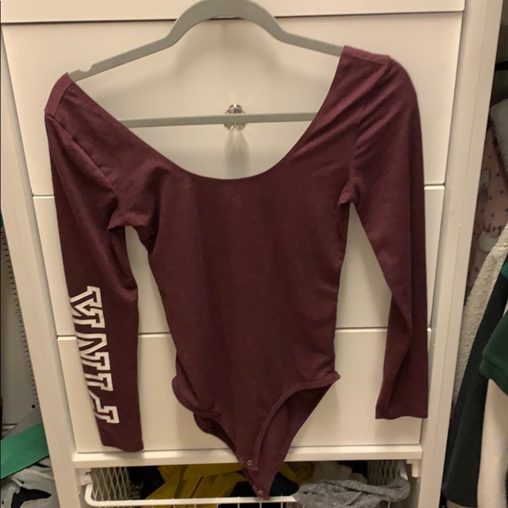 Victoria’s Secret pink long sleeve bodysuit